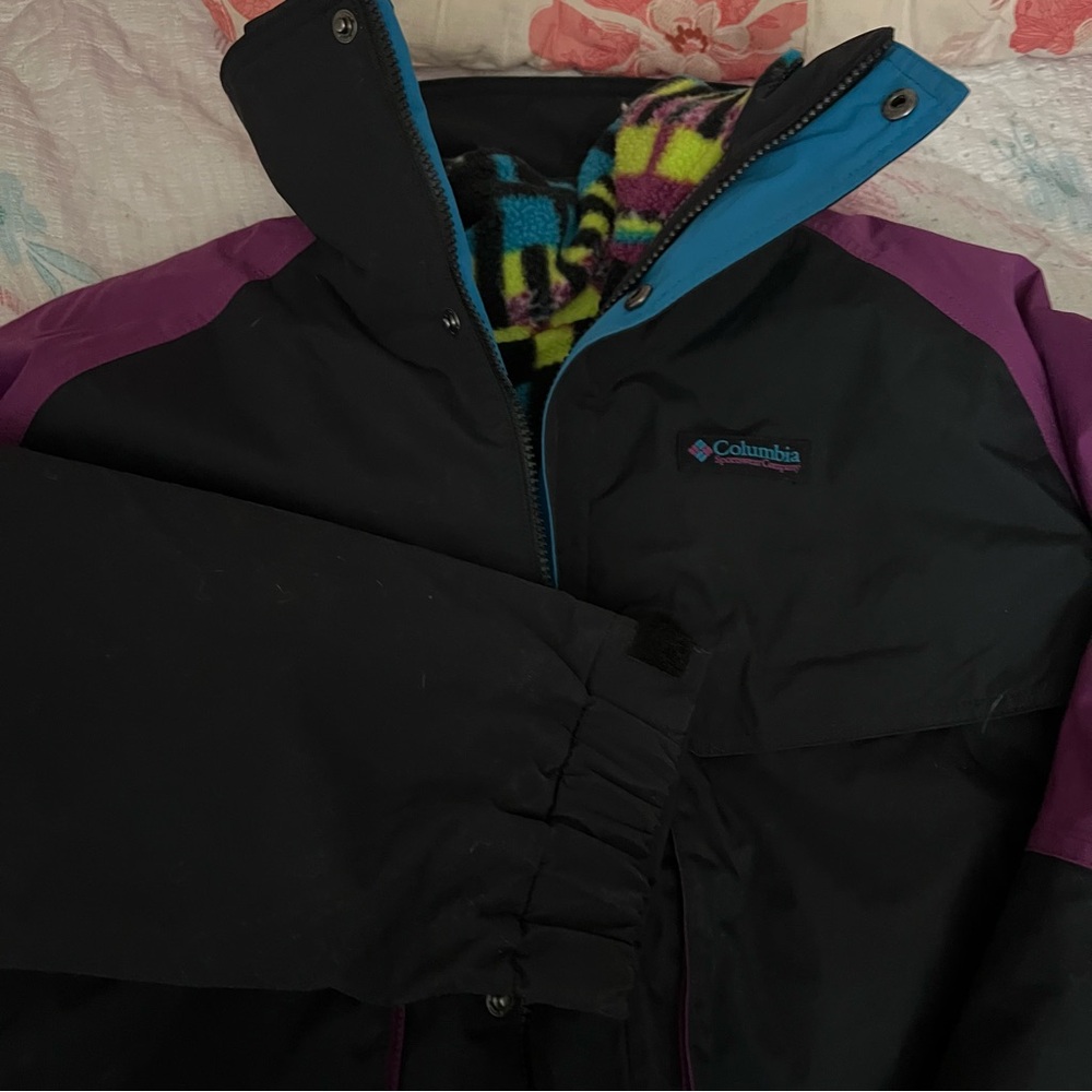 Columbia Black and Purple Jacket